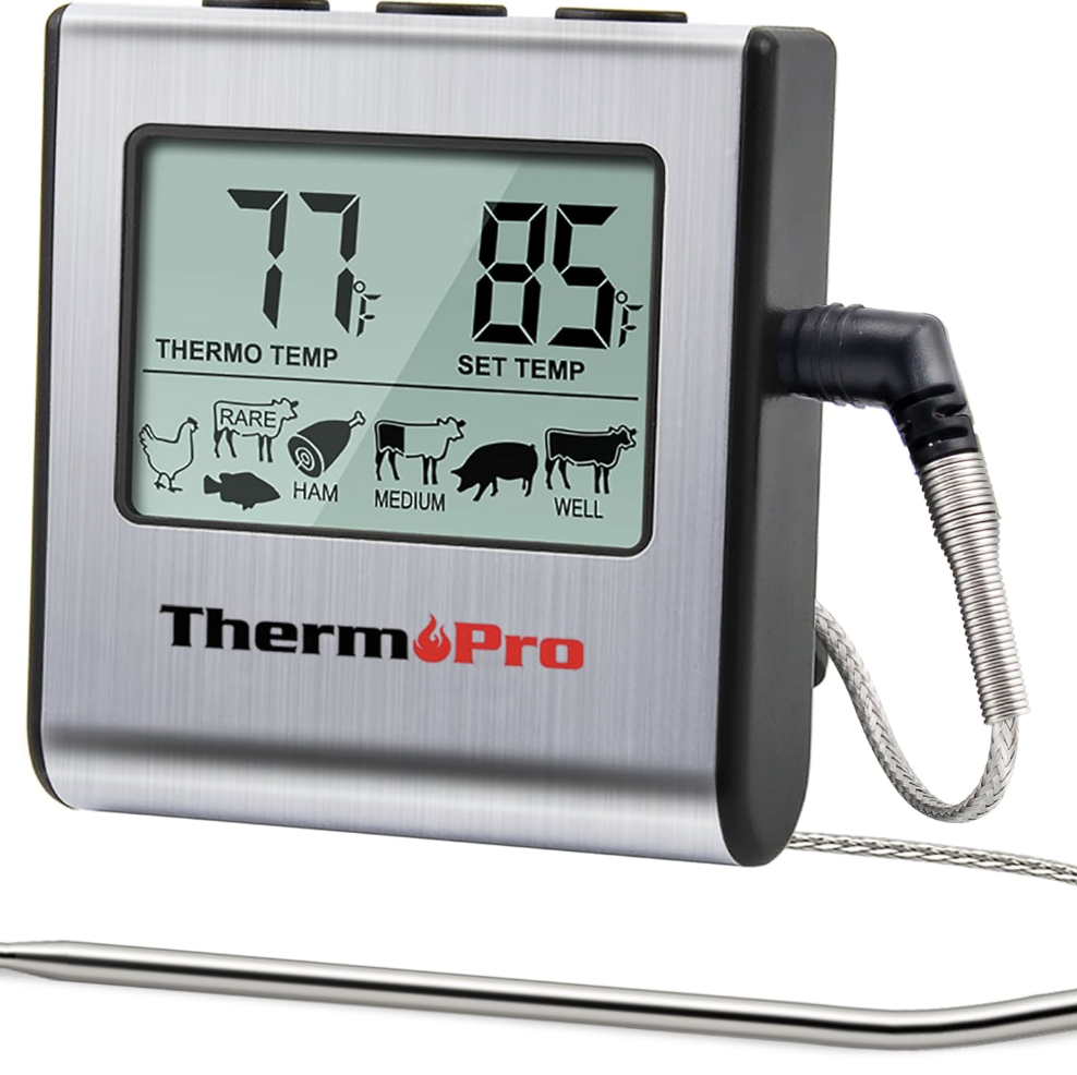 Cooking Food Meat Thermometer for Smoker Oven Kitchen BBQ Grill