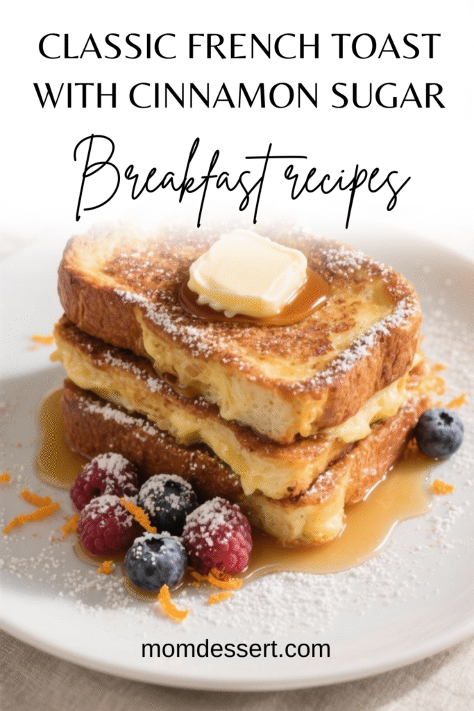 Classic French Toast with Cinnamon Sugar
