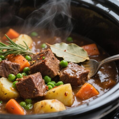 Crockpot Beef Stew with Carrots and Potatoes