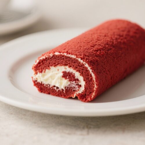 The Best Red Velvet Cake Roll with Cream Cheese Filling