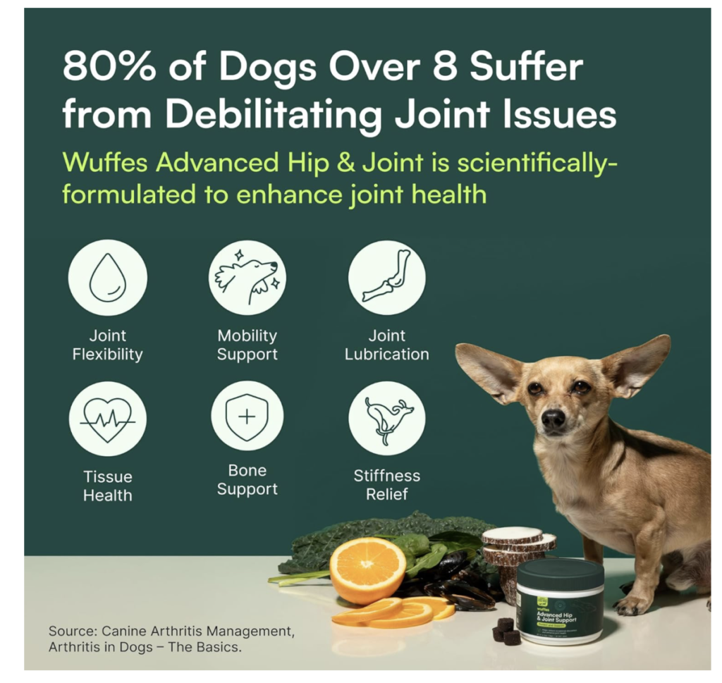 Wuffes Advanced Dog Hip and Joint Supplemen