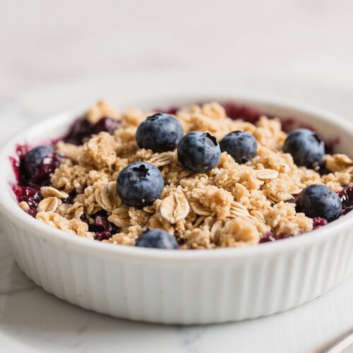 Blueberry Oat Crumble Easy Dessert