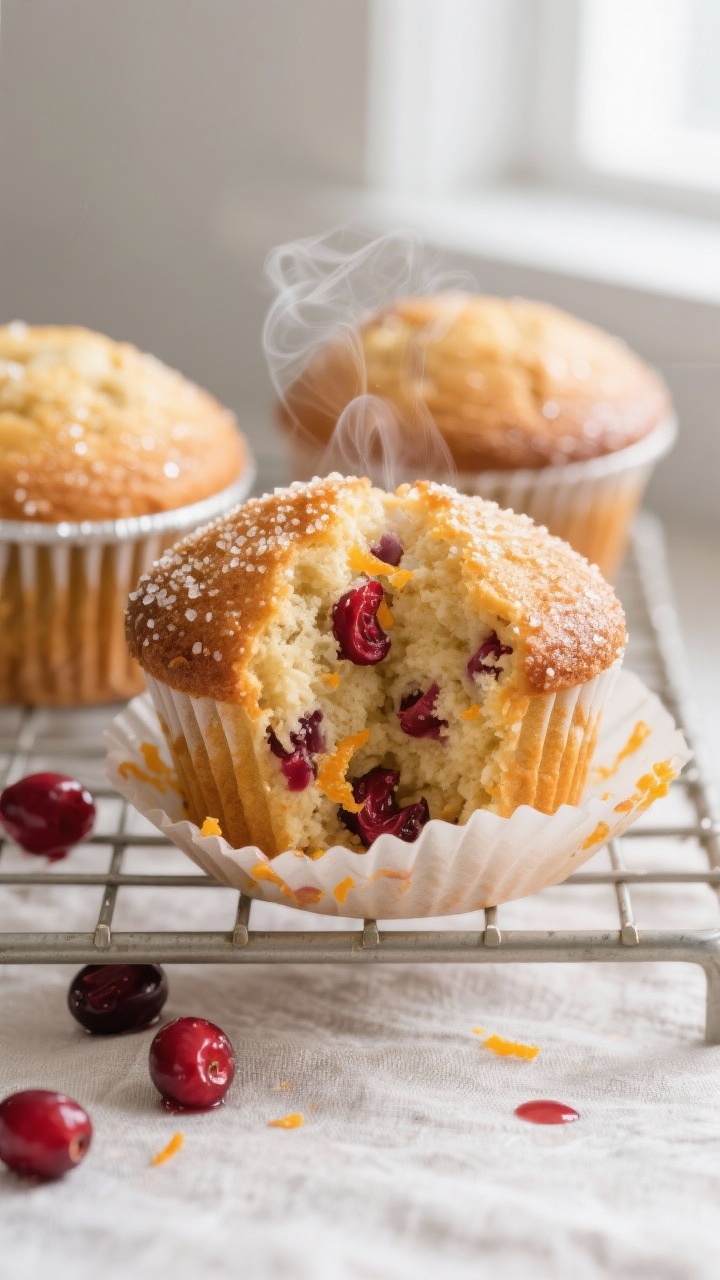 cranberry orange breakfast muffins